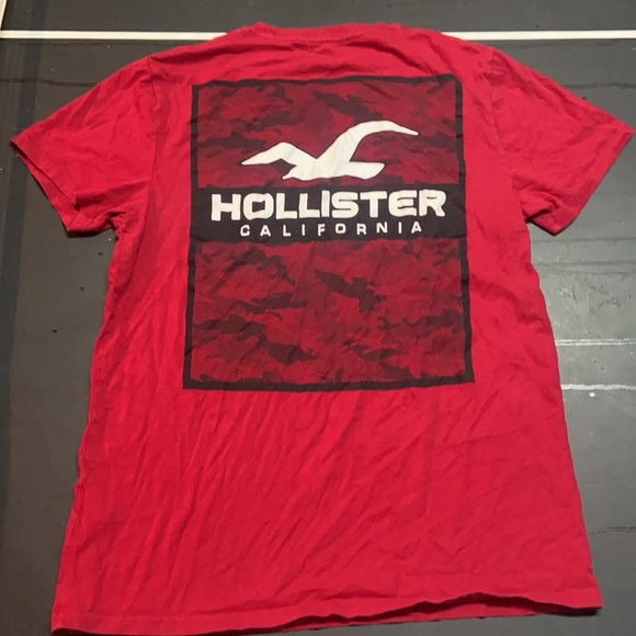 Red Hollister logo and graphic T-shirt, M - Picture 4 of 4